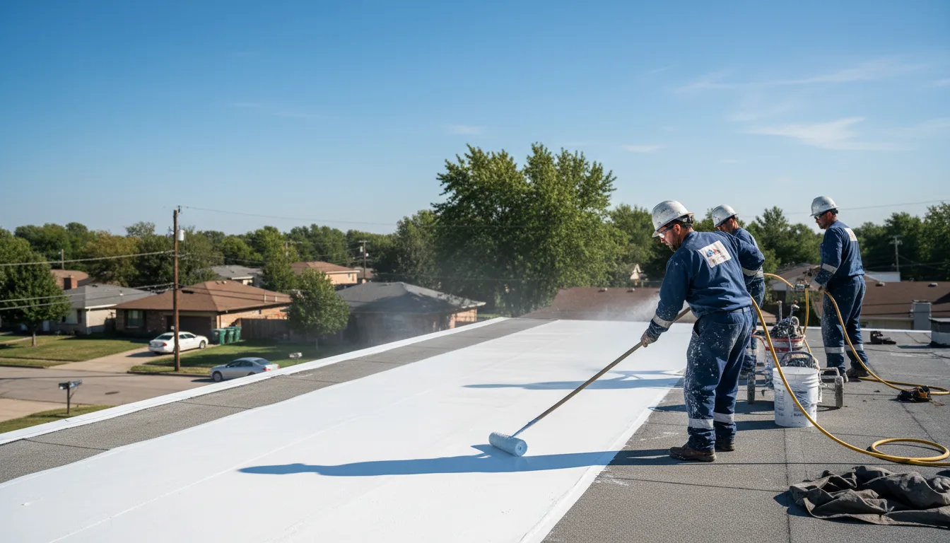 Commercial roof coating in Littleton, IL near me
